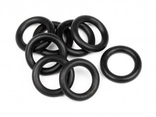 O-RING 7x11x2.0mm (BLACK/8pcs)-HPI 75080