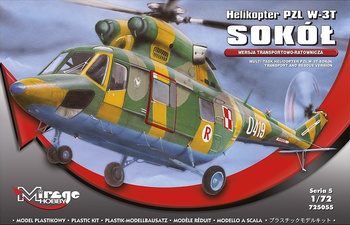 Helikopter PZL W-3T Sokół (wersja transportowo-ratownicza) 1:72 | 725055 MIRAGE