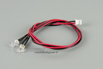 Proste Oświetlenie LED - czerwone (2 DIODY 5mm) - QS1101144RD