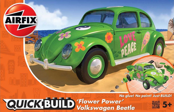 QUICKBUILD Flower Power Volkswagen Beetle Samochód z Klocków | J6031 AIRFIX