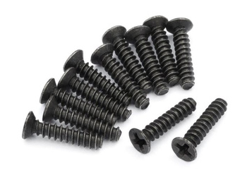 Śruby Metalowe 2,6x12mm Countersunk Self Tapping Screws | 540050 BLACKZON