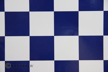 Folia ORACOVER Kratka 52mm Biało-niebieska - 491-010-052