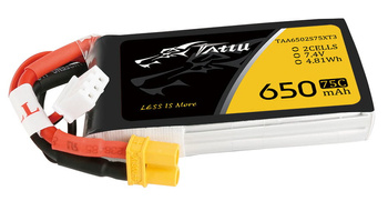 Akumulator LiPo 650mAh 7,4V 75C 2S1P XT30 | TAA6502S75XT3 TATTU