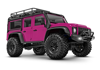 Traxxas TRX-4M Land Rover Defender 1/18 4x4 Crawler RC Różowy Samochód Terenowy Zdalnie Sterowany | 97054-1-PINK