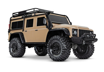 NOWY! TRX-4 Land Rover Defender Bezspinkowy Clipless Body 1/10 (piaskowy) | 82256-4 TRAXXAS