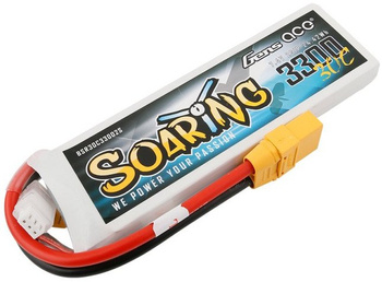 Pakiet LiPo 3300mAh 7,4V 2S 30C | Soaring GENS ACE