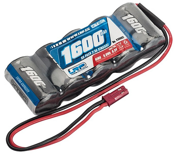 Akumulator NiMH 1600mAh 6V 2/3A XTEC RX JST BEC Płaski | L430602 LRP ELECTRONIC