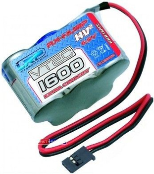 Pakiet 1600mAh 6,0V NiMH JR - Kostka - LRP 430601