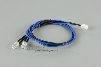 Proste Oświetlenie LED - niebieskie (2 DIODY 5mm) - QS1101144BL