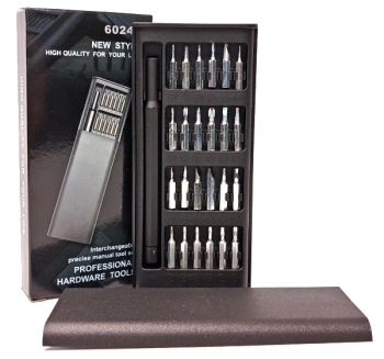 Zestaw Śrubokrętów Wkrętaków 24w1 Płaski Krzyżak Hex Torx