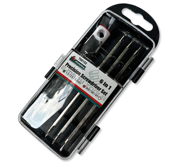 Zestaw Śrubokrętów Wkrętaków 6w1 Płaski Krzyżak | T66152 E-MARK