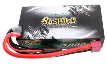 Akumulator LiPo 4000mAh 7,4V 60C 2S2P Dean-T G-Tech Bashing Hard Case | GEA402S60D48GT GENS ACE