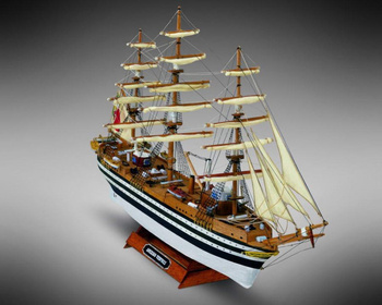Statek Amerigo Vespuci Model Drewniany Żaglowiec 1/350 350mm | MM10 MINI MAMOLI