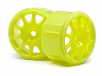 METHOD RALLYCROSS WHEEL YELLOW (MICRO RS4/4PCS)-HPI 113089