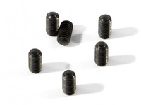 SET SCREW M4x8mm (ROUND POINT/6pcs)-HPI Z724