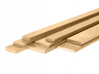 Płaskownik mosiężny 6x2x1000mm
