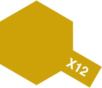 Farba akrylowa - X-12 GOLD LEAF - 81512 Tamiya
