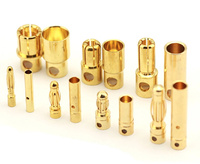 Złącze Bananowe Gold 3,5mm Komplet Wtyk Gniazdo