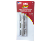 Skalpel z wymiennymi ostrzami (6szt.) | 19064 EXCEL