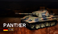 Czołg Zdalnie Sterowany German Panther 1:16 RTR 2,4Ghz Model RC | 3819-1B HENG LONG