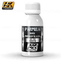 Podkład Wypełniający Biały Primer and Microfiller Szpachlówka 100ml | AK759 AK INTERACTIVE