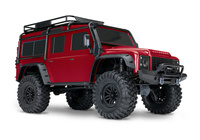 Traxxas TRX-4 Land Rover Defender 1:10 Czerwony Samochód Zdalnie Sterowany Model RC | 82256-4-RED