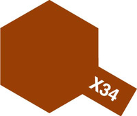 Farba Emalia X-34 METALLIC BROWN 10ml - Tamiya 80034