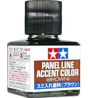 Panel Line Accent Color - Brown - 40ml | Tamiya 87132