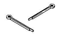 Zawleczka rozginana 1x8 mm - MPJ0740