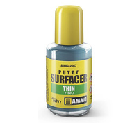 Szpachlówka akrylowa w płynie (rzadka) Putty Surfacer Thin (30ml) | A.MIG-2047 AMMO