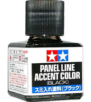 Panel Line Accent Color - Black - 40ml | Tamiya 87131