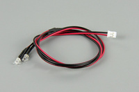 Proste Oświetlenie LED - Czerwone (2 DIODY 3mm) - QS1101140RED