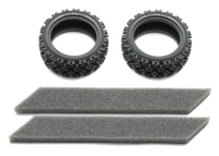 Opony z Wkładkami Tamiya On-Road Rally Block Tires 1:10 Touring Car 2szt. | TA-54861