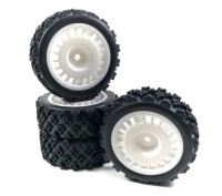 Koła Absima On-Road Rally Block Design 1:10 Białe 4szt. | ABS-2510062