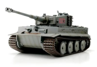 Czołg Zdalnie Sterowany Tiger I IR 1/16 Szary Model RC 2,4GHz | 16101-GY TORRO