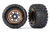 Koła Wide-Maxx All-Terrain HEX 17mm (pomarańczowe) | 8972T TRAXXAS