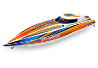 Traxxas Disruptor Motorówka Łódź Zdalnie Sterowana Model RC Pomarańczowa 756mm | 106064-4-ORNG
