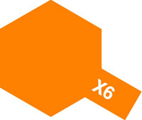Farba akrylowa X-6 ORANGE 23ml - Tamiya 81006