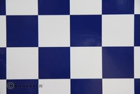 Folia ORACOVER Kratka 52mm Biało-niebieska - 491-010-052