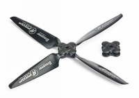 Śmigło 9x5" 4-ŁOPATOWE DZIELONE LEWE  - Graupner Radius