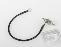 Wyprowadzenie żarzenia świecy - minus (masa)