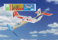 ĆWIREK samolot z napędem gumowym