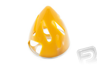 Kołpak plastikowy z podstawą duralową z otworami chłodzącymi 2-Łop 51mm (ŻÓŁTY)