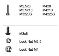 Komplet śrub i nakrętek Vision 50 (45szt.) | EQ2051 ELY.Q