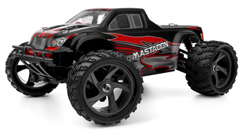 Samochód Himoto Monster Truck MT 1:18 Mastadon Brushed 2,4GHz RTR Model RC Zdalnie Sterowany Czerwony | HME18MT-R