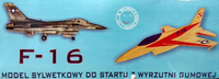 F-16 - samolot na wyrzutnię gumową
