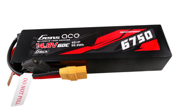 Pakiet LiPo 6750mAh 14,8V 4S1P 60C XT90 G-Tech | GEA67504S60GT GENS ACE