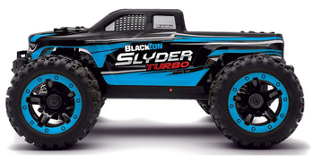 BlackZon Slyder Turbo Brushless MT Monster Truck 1/16 4WD Bezszczotkowy Niebieski Samochód Zdalnie Sterowany Model RC | 540209