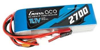 Akumulator LiPo 2700mAh 11,1V 3S1P TX Futaba JST BEC JR | GEA27003STXFJ GENS ACE