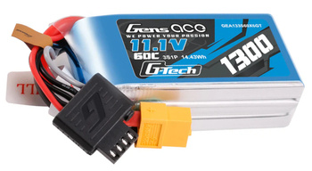 Akumulator LiPo 1300mAh 11,1V 60C 3S1P XT60 G-Tech | GEA133S60X6GT GENS ACE